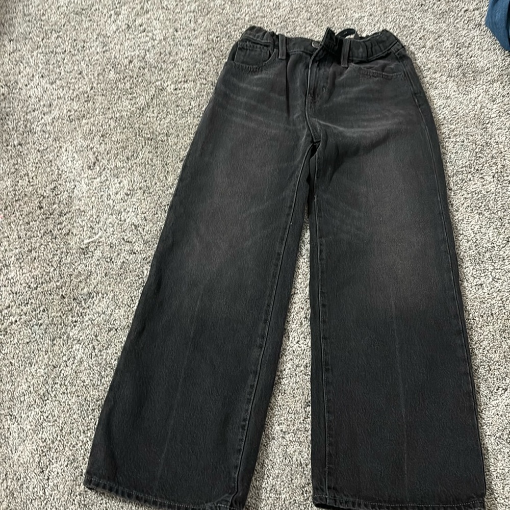 Black baggy wide leg